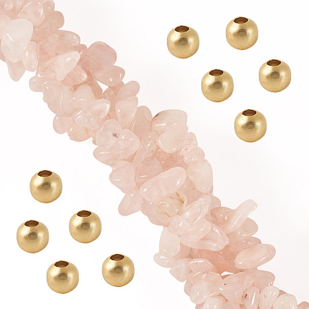 1 Strand Natural Rose Quartz Chip Beads Strands G-TAD0001-07-1