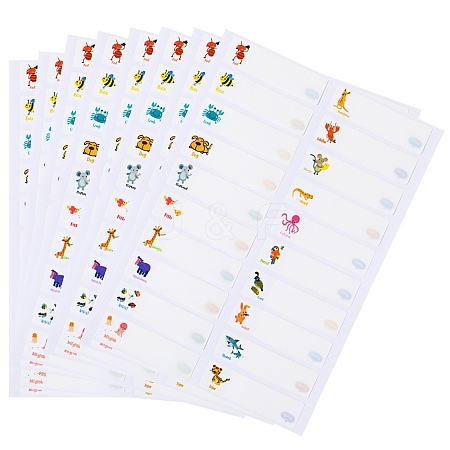 Self-Laminating Write-On Waterproof Baby Bottle Labels DIY-WH0504-25E-1