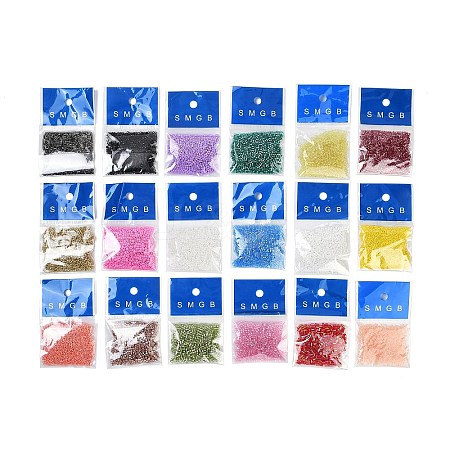 Glass Round Seed Beads GLAA-XCP0001-58-1