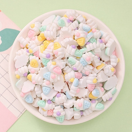 Opaque Resin Cabochons X1-CRES-F030-01I-1