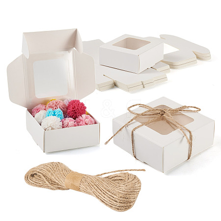 Foldable Paper Mailer Boxes with Window CON-TA0001-32B-1