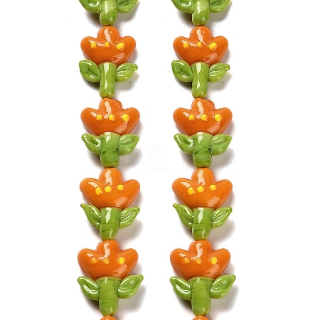 Handmade Lampwork Beads Strands LAMP-A005-03D-1