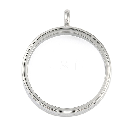 304 Stainless Stee Locket Pendants STAS-S132-16P-04-1