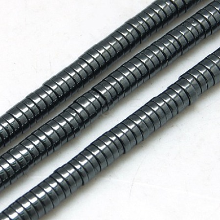 Non-magnetic Synthetic Hematite Beads Strands G-K011-6x1mm-04-1
