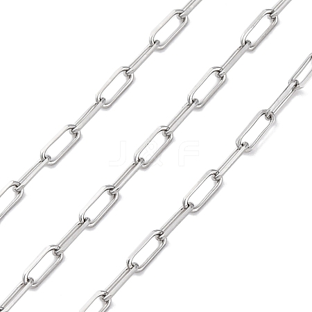 304 Stainless Steel Paperclip Chains CHS-M009-06P-01-1