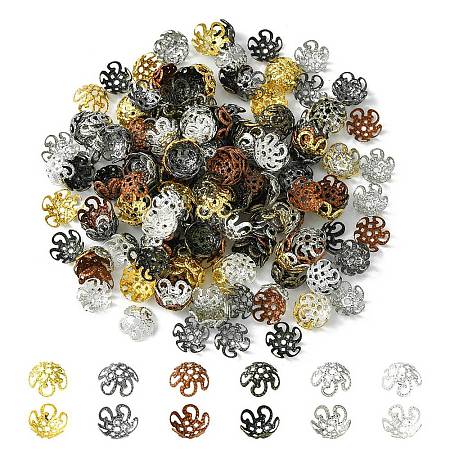 300PCS 6Colors Iron Bead Caps IFIN-YW0003-07-1
