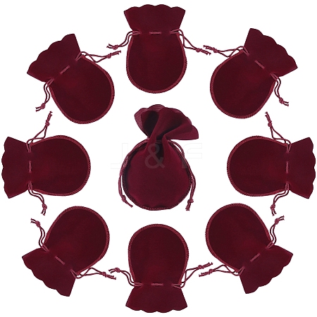 20Pcs Gourd Velvet Drawstring Bags TP-BBC0001-07B-05-1