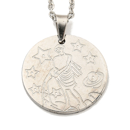 Non-Tarnish Constellation Pendant Necklaces NJEW-S422-04P-11-1