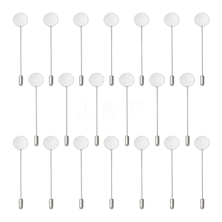 Tarnish Resistant 304 Stainless Steel Brooch Findings LS-X-STAS-S066-01-1