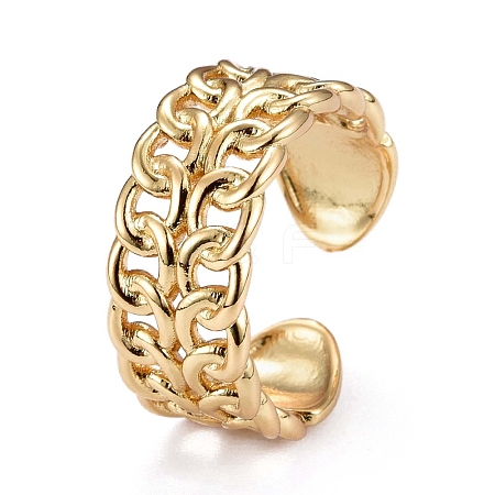 Brass Cuff Rings KK-H741-10G-1