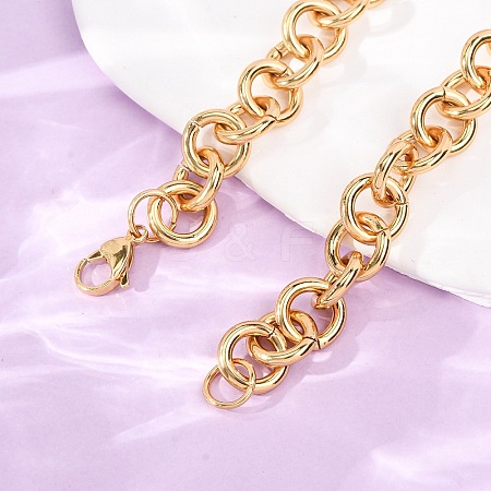 11.5MM 304 Stainless Steel Ring Link Chain Necklaces SA-CBA4160-19G-1