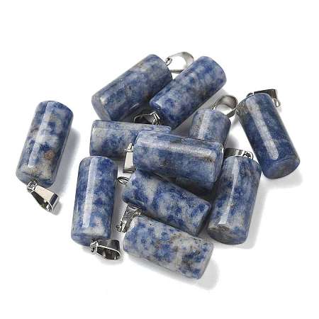 Natural Blue Spot Jasper Pendants G-B127-17P-03-1