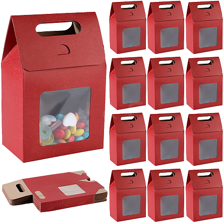 Rectangle Paper Gift Boxes with Clear Window CON-WH20003-02E-1
