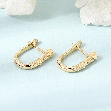 Brass Hoop Earrings for Women KK-CBACA55-05G-1