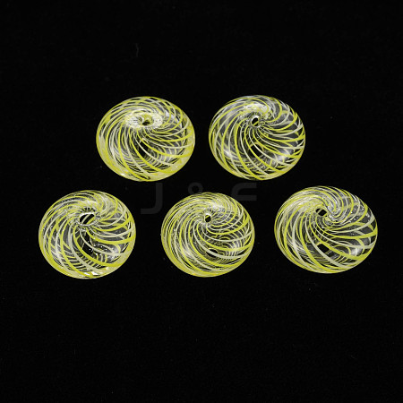 Transparent Handmade Blown Glass Globe Beads GLAA-T012-18-1