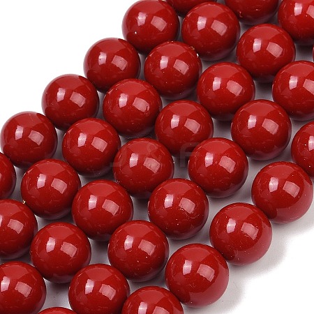 Shell Pearl Beads Strands BSHE-K015-14mm-01-1