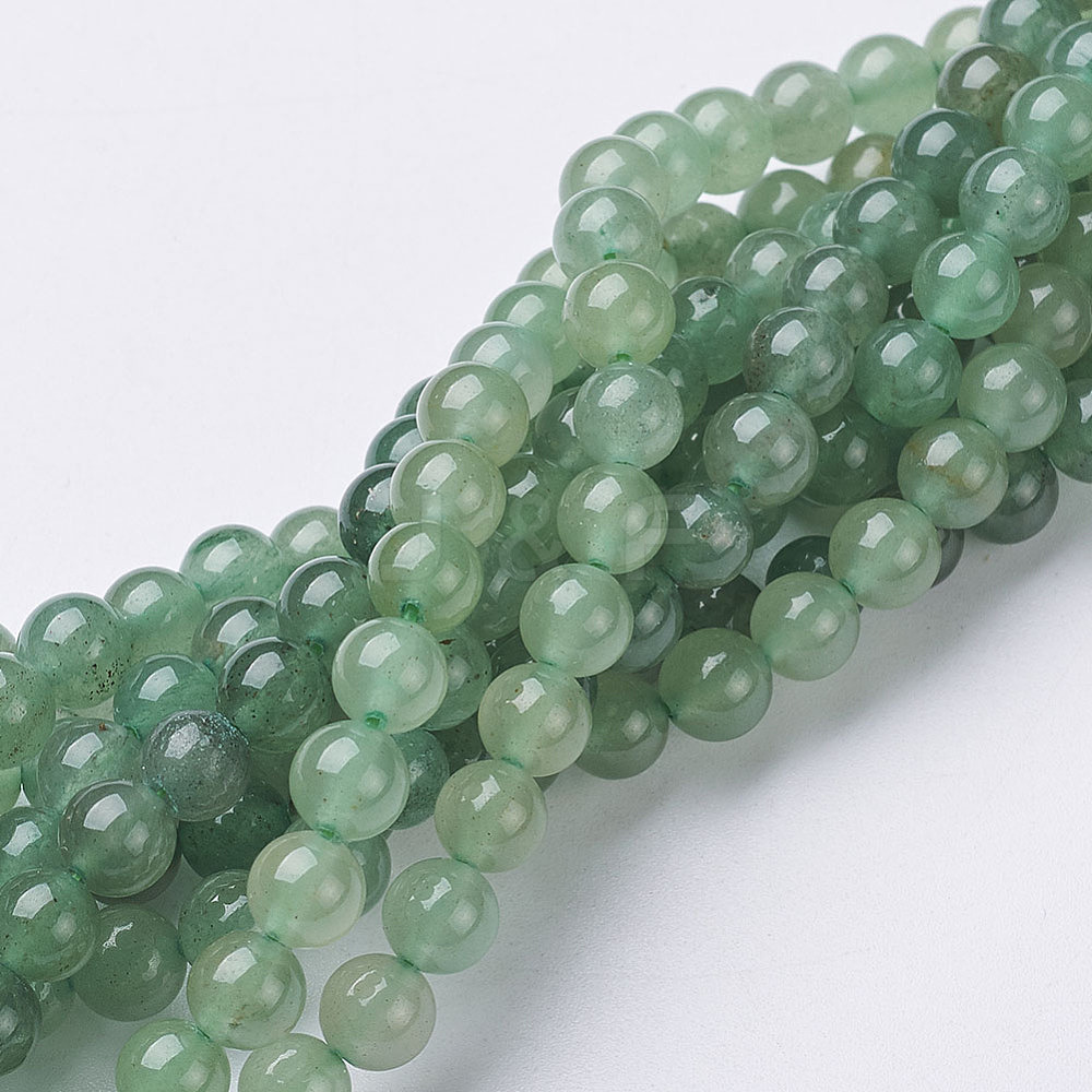 Wholesale Natural Green Aventurine Beads Strands - Jewelryandfindings.com