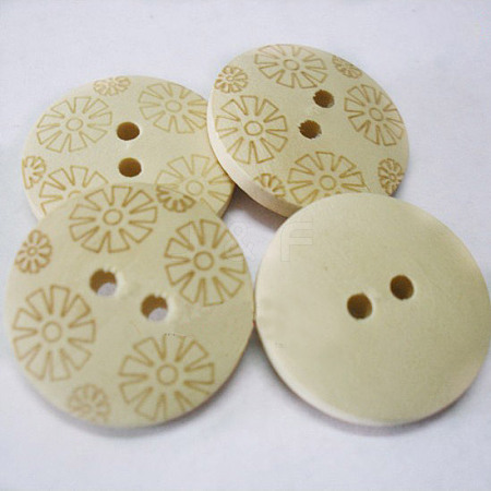 Flower Buttons Two Hole  BWB1AQZ-1