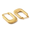 PVD Vacuum Plating 304 Stainless Steel Rectangle Hoop Earrings for Women EJEW-F319-01G-2