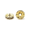 Brass Grade A Crystal Rhinestone Spacer Beads X-RB-A006-10MM-G-3