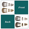   4 Sets 2 Colors Belt Alloy Buckle Sets FIND-PH0018-37-4