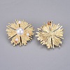 Iron Hair Clip and Stud Earrings Jewelry Sets SJEW-E331-06-3