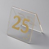 Acrylic Table Number Sign AJEW-WH0505-90B-2