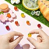 8Pcs 4 Colors Handmade Lampwork Beads LAMP-CJ0002-71-4