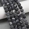 Natural Druzy Agate Beads Strands G-NH0024-A01-10mm-1