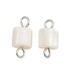 Natural Shell Square Connector Charms X1-STAS-D378-23P-1
