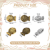 90Pcs 3 Colors Tibetan Style Alloy Beads FIND-GA0007-96-2