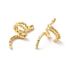 Brass Micro Pave Cubic Zirconia Cuff Earings EJEW-P254-08G-2