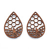 Natural Walnut Wood Pendants WOOD-N011-012-3