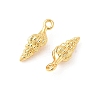 SHEGRACE Brass Shell Shape Charms XGR0170G-107G-2
