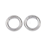 Non-Tarnish 304 Stainless Steel Spring Rings Clasp STAS-B061-01P-1