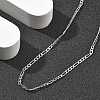 Brass Figaro Chains Necklaces for Women NJEW-D302-29P-2