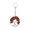 Tree of Life Natural & Synthetic Gemstone Keychain KEYC-G054-01P-3