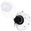 2Pcs 2 Colors Women's Fascinator Hat AJEW-GF0010-07-1