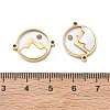 304 Stainless Steel & Natural Shell & Mustard Seed Pendants SA-CBA5608-03G-3
