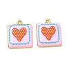 Printed Brass Pendants KK-CBAF9BC-10G-02-1