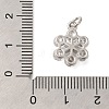 Rack Plating Brass Micro Pave Cubic Zirconia Pendants KK-I716-02P-3