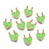 Alloy Enamel Charms X-ENAM-T012-02A-RS-1