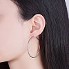 SHEGRACE 925 Sterling Silver Hoop Earrings JE670A-05-3