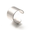 316 Surgical Stainless Steel Open Cuff Rings RJEW-F170-01P-04-2