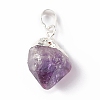 Rough Raw Natural Amethyst Pendants G-E590-05S-2