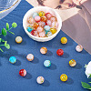 30Pcs 5 Colors Handmade Lampwork Beads LAMP-TA0001-51-5