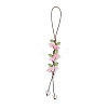 4Pcs 4 Colors Handmade Lampwork Hanging Ornaments HJEW-TA00384-4