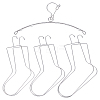 7Pcs 4 Styles Stainless Steel Sock Stretchers AJEW-UN0003-38B-1