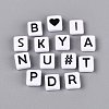 Opaque Acrylic Enamel Beads SACR-Q001-18D-2