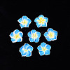 Handmade Polymer Clay 3D Flower Plumeria Beads CLAY-Q192-15mm-05-4